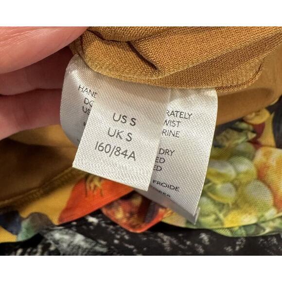 Urban Outfitters UO Size Small Fruit Print Mesh Mini Dress Sexy Colorful Ruched - Picture 9 of 9